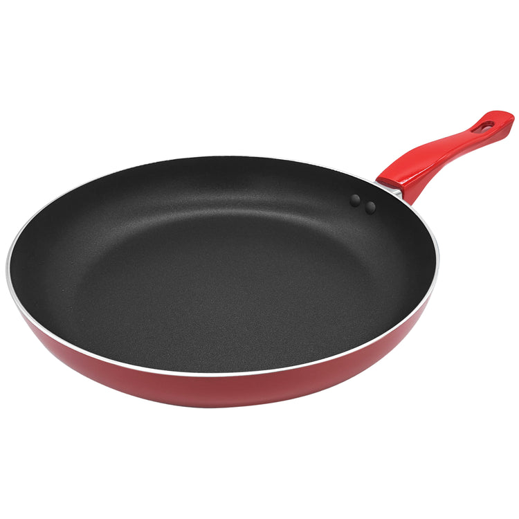 Mirage Grande Poêle à Frire Antiadhésive 11 po en Aluminium, Rouge - Simple Boutique
