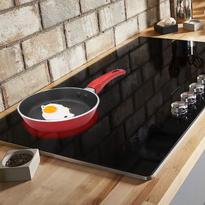 Mirage Mini Poêle à Oeuf Antiadhésive 5,5 po en Aluminium, Rouge - Simple Boutique
