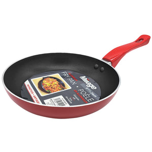 Mirage Poêle à Frire Antiadhésive 9,5 po en Aluminium, Rouge - Simple Boutique
