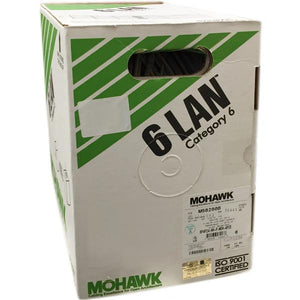 Mohawk Câble Réseau Cat6 UTP Solide 550 MHz, CMR, Blanc, Bobine de 1000 pieds - Simple Boutique
