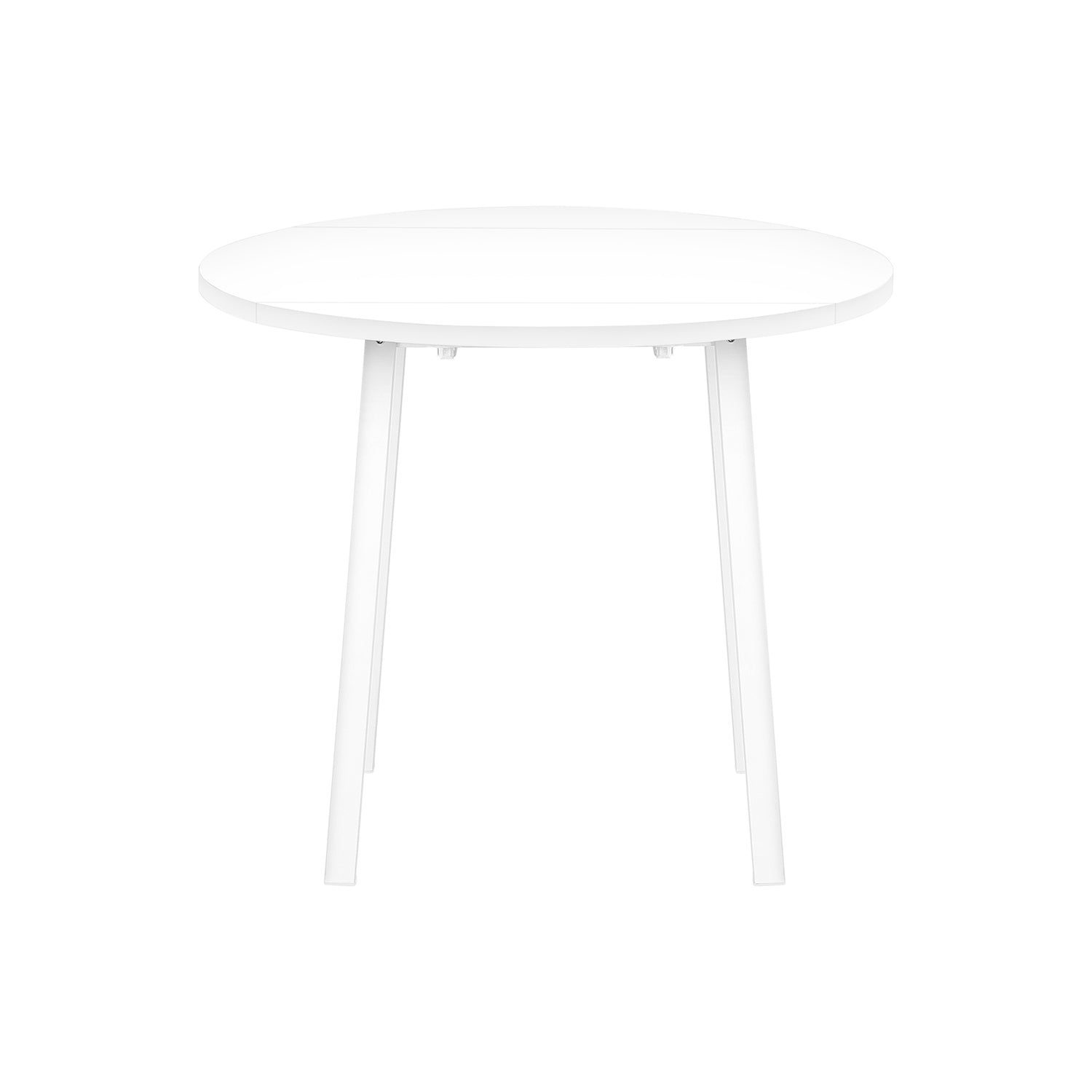 Monarch Specialties I 1011 - Ensemble De Table À Manger, Ensemble 3pcs, Petit, Tablette Rabattante 35", Cuisine, Métal Blanc Et Laminé, Tissu Gris, Contemporain, Moderne - Simple Boutique