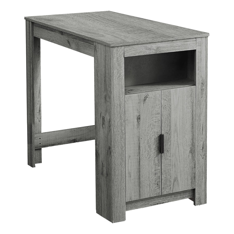 Monarch Specialties I 1204 - Table A Manger, 48" Rectangulaire, Hauteur Du Comptoir, Cuisine, Petit, Rangement, Stratifié Gris, Contemporain, Moderne - Simple Boutique