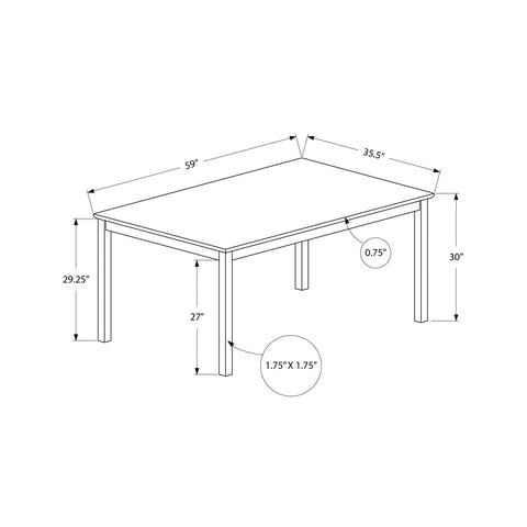 Monarch Specialties I 1302 - Table A Manger, 60