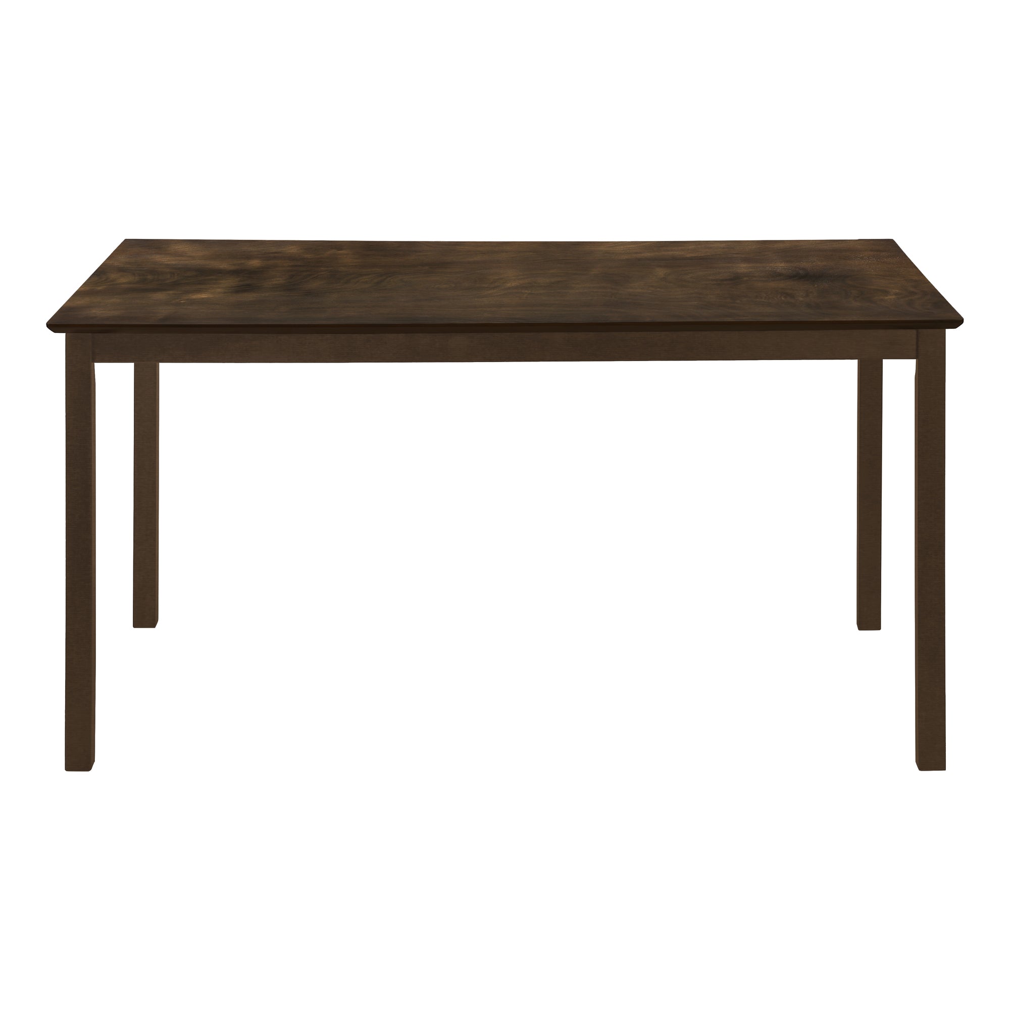 Monarch Specialties I 1302 - Table A Manger, 60" Rectangulaire, Cuisine, Salle À Manger, Veneer Marron, Jambes En Bois, Transitionnel - Simple Boutique