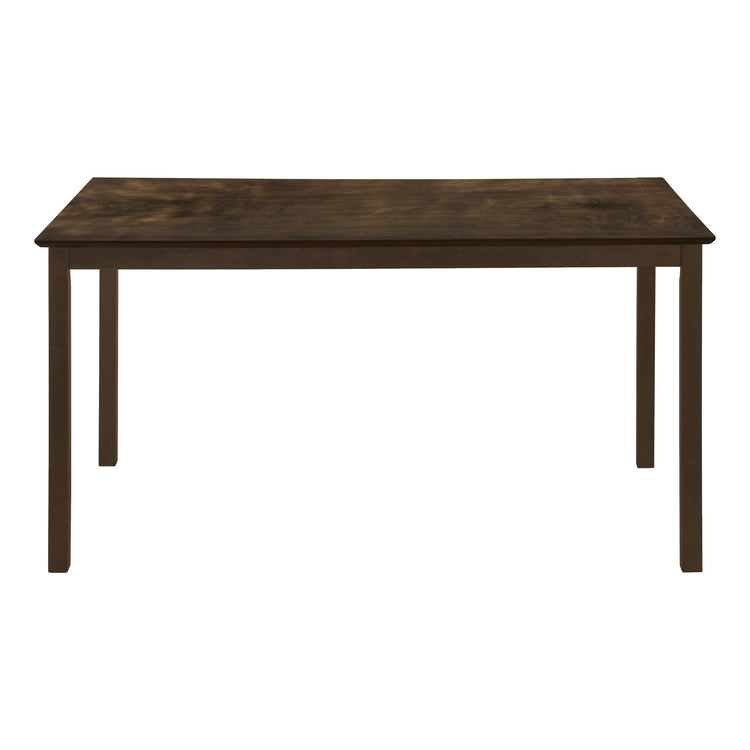 Monarch Specialties I 1302 - Table A Manger, 60" Rectangulaire, Cuisine, Salle À Manger, Veneer Marron, Jambes En Bois, Transitionnel - Simple Boutique
