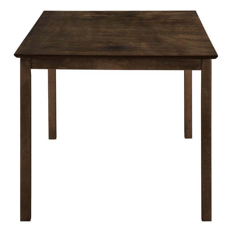 Monarch Specialties I 1302 - Table A Manger, 60" Rectangulaire, Cuisine, Salle À Manger, Veneer Marron, Jambes En Bois, Transitionnel - Simple Boutique