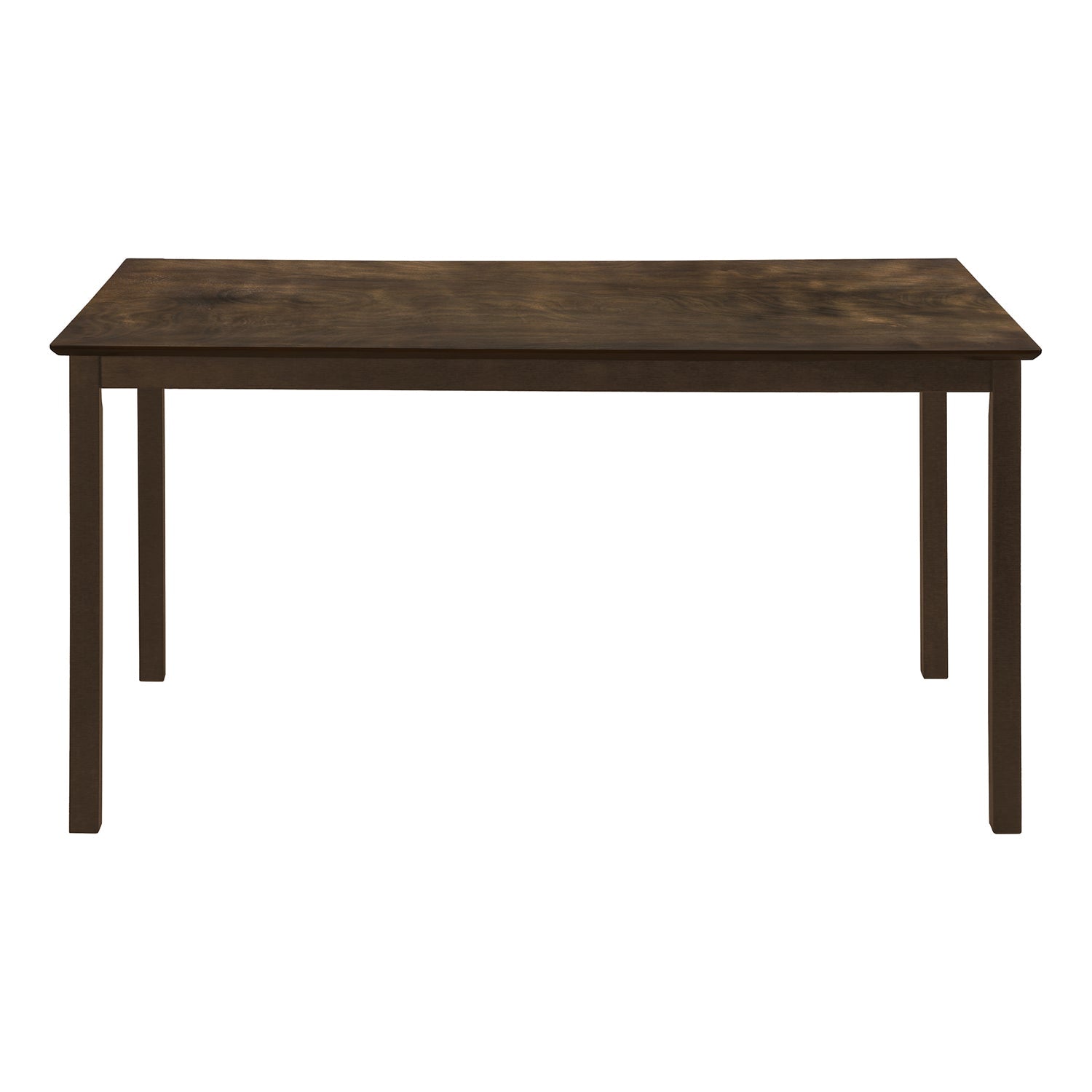 Monarch Specialties I 1302 - Table A Manger, 60" Rectangulaire, Cuisine, Salle À Manger, Veneer Marron, Jambes En Bois, Transitionnel - Simple Boutique