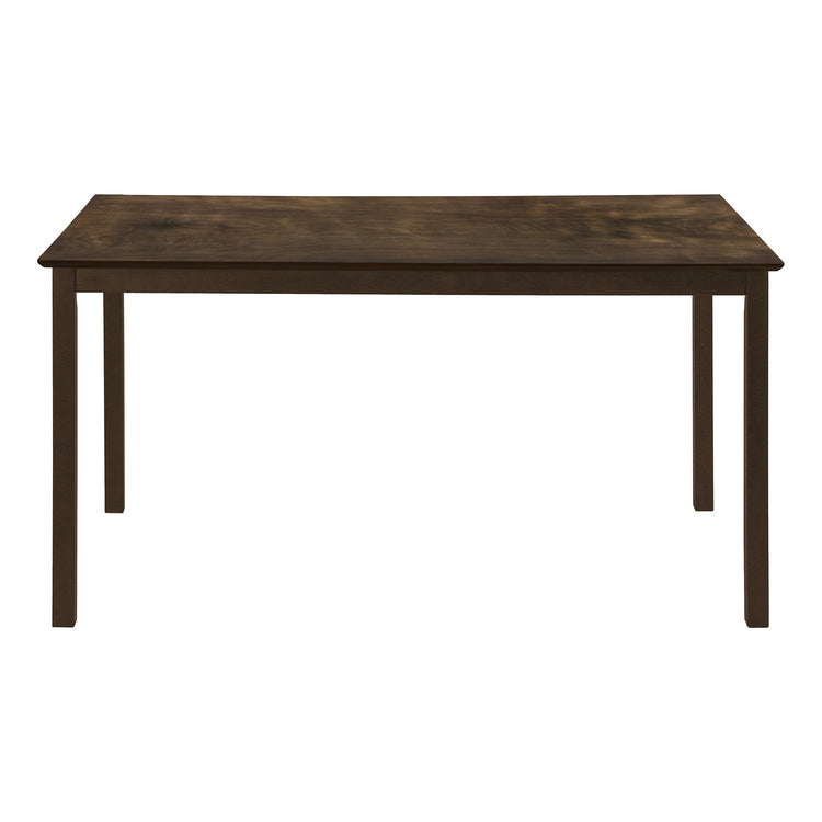 Monarch Specialties I 1302 - Table A Manger, 60" Rectangulaire, Cuisine, Salle À Manger, Veneer Marron, Jambes En Bois, Transitionnel - Simple Boutique