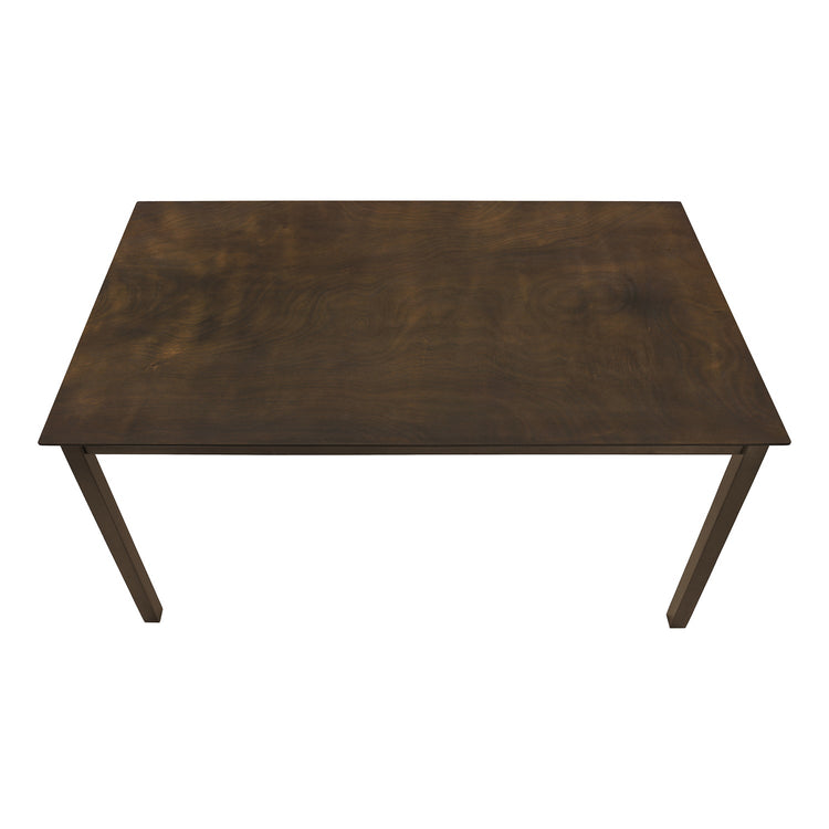 Monarch Specialties I 1302 - Table A Manger, 60" Rectangulaire, Cuisine, Salle À Manger, Veneer Marron, Jambes En Bois, Transitionnel - Simple Boutique