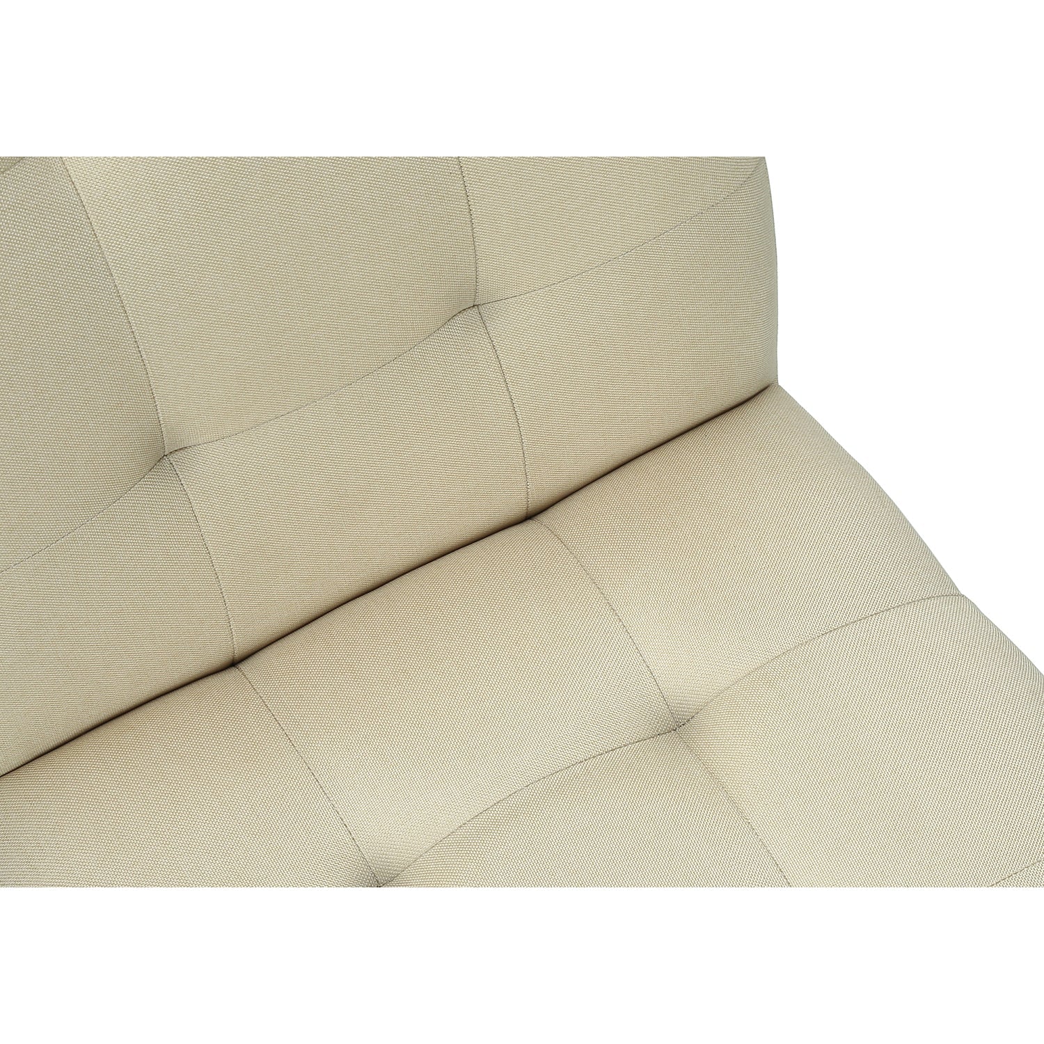 Monarch Specialties I 1376 - Chaise, 37 Pouces De Hauteur, Lot De 2, Rembourré, Salle À Manger, Cuisine, Tissu Crème, Transitionnel - Simple Boutique