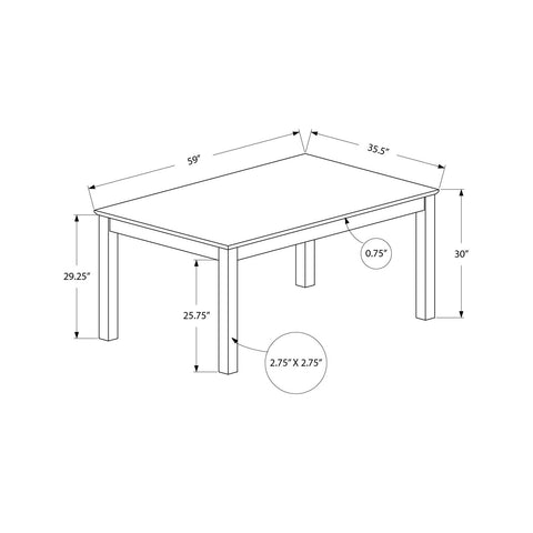 Monarch Specialties I 1430 - Table A Manger, 60