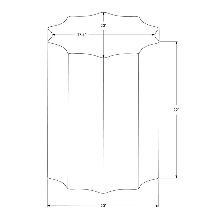 Monarch Specialties I 3902 - Table D'appoint, Tambour, Côté, Bout, Table De Nuit, Lampe, Salon, Chambre À Coucher, Métal D'or, Contemporain, Moderne - Simple Boutique