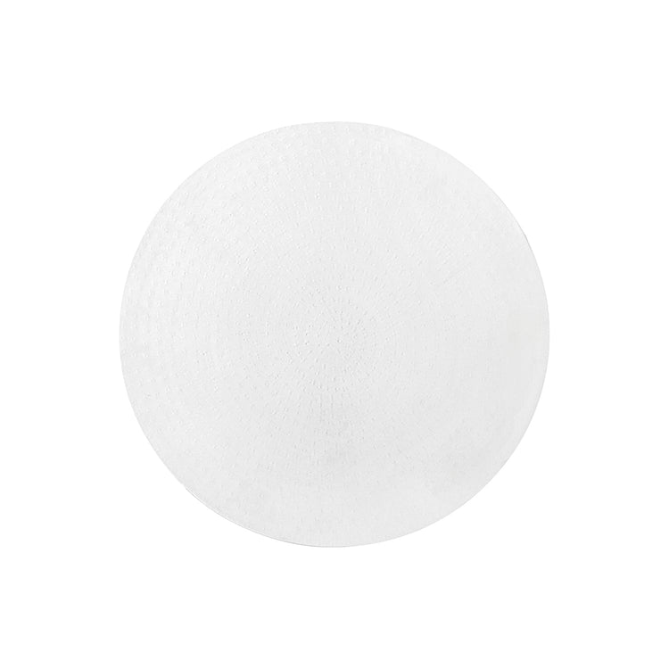 Monarch Specialties I 3921 - Table D'appoint, Tambour, Côté, Bout, Table De Nuit, Lampe, Salon, Chambre À Coucher, Métal Blanc, Contemporain, Moderne - Simple Boutique