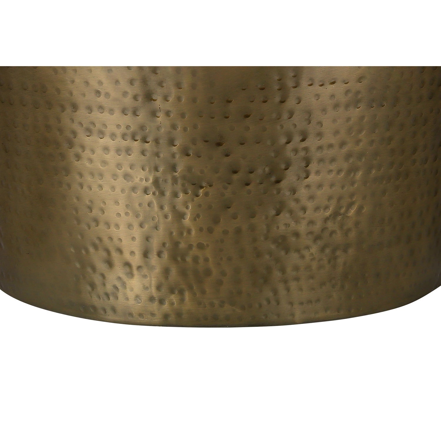 Monarch Specialties I 3923 - Table D'appoint, Tambour, Côté, Bout, Table De Nuit, Lampe, Salon, Chambre À Coucher, Métal D'or, Contemporain, Moderne - Simple Boutique