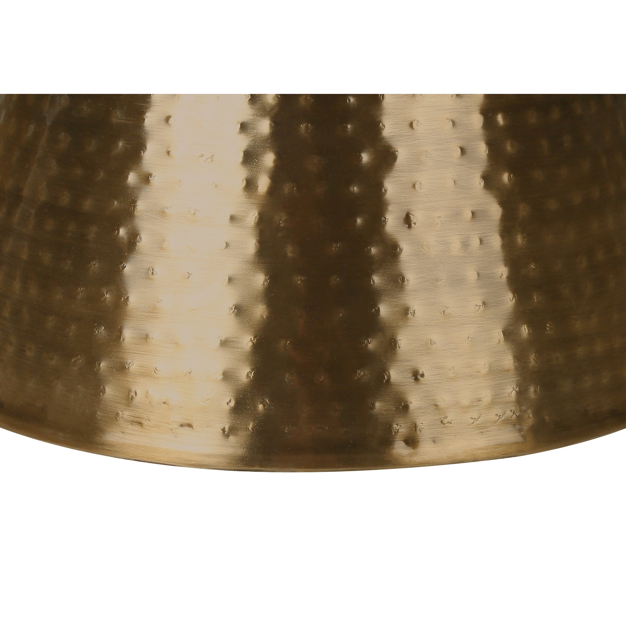 Monarch Specialties I 3928 - Table D'appoint, Tambour, Côté, Bout, Table De Nuit, Lampe, Salon, Chambre À Coucher, Métal Cuivre, Contemporain, Moderne - Simple Boutique