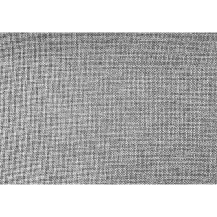 Monarch Specialties I 6045Q - Lit, Grand, Chambre À Coucher, Cadre, Rembourré, Apparence De Lin Gris, Pieds En Métal Chrome, Transitionnel - Simple Boutique