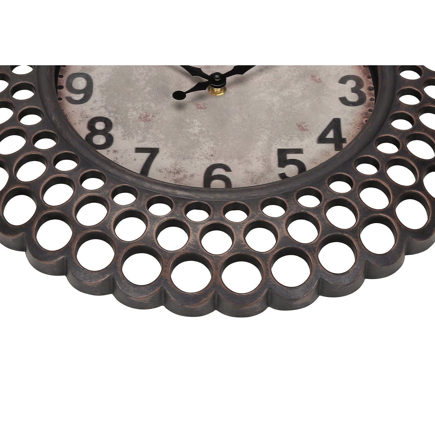 Monarch Specialties I 9087 - Horloge, 16" Rond, Horloge Murale, Transitionnel - Simple Boutique