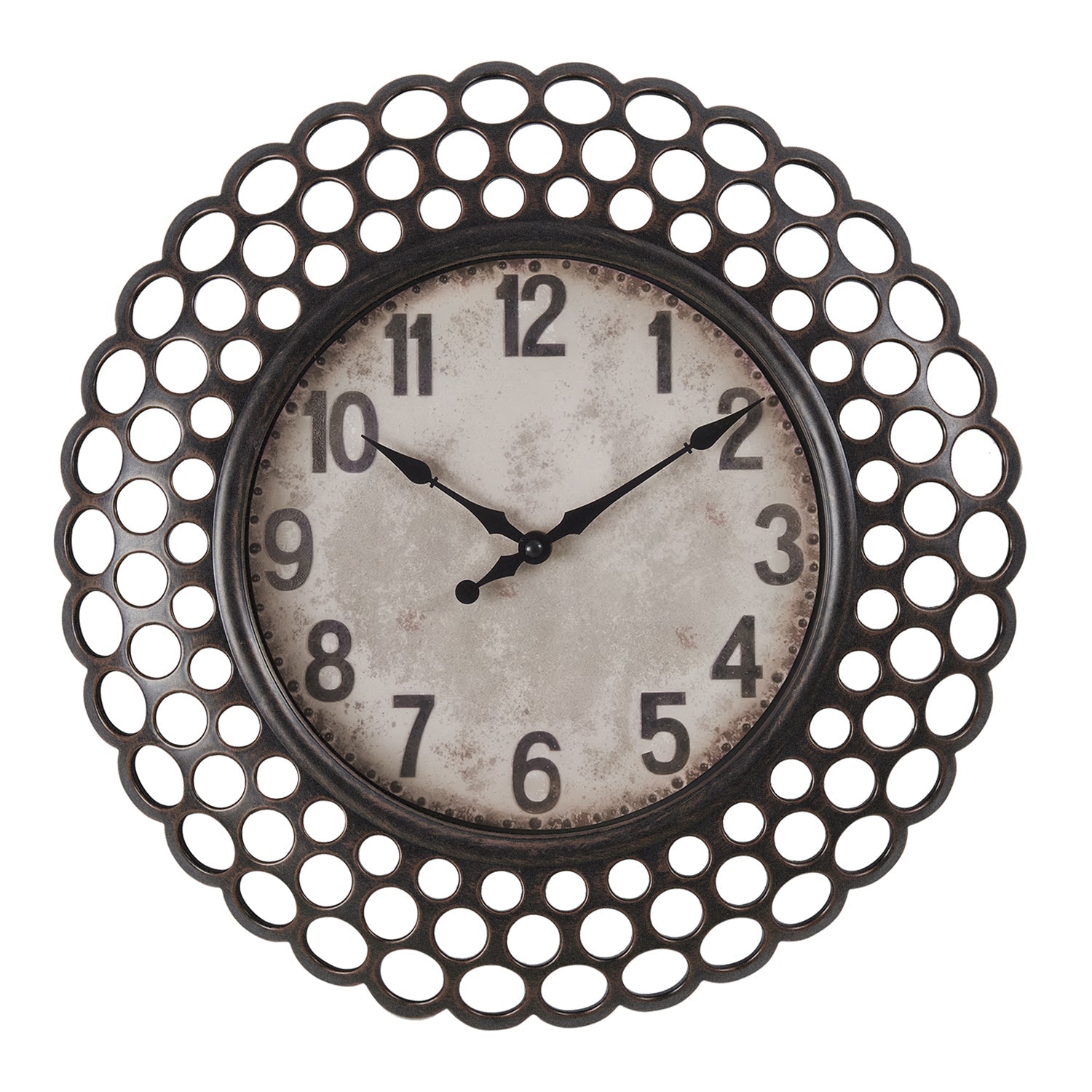 Monarch Specialties I 9087 - Horloge, 16" Rond, Horloge Murale, Transitionnel - Simple Boutique