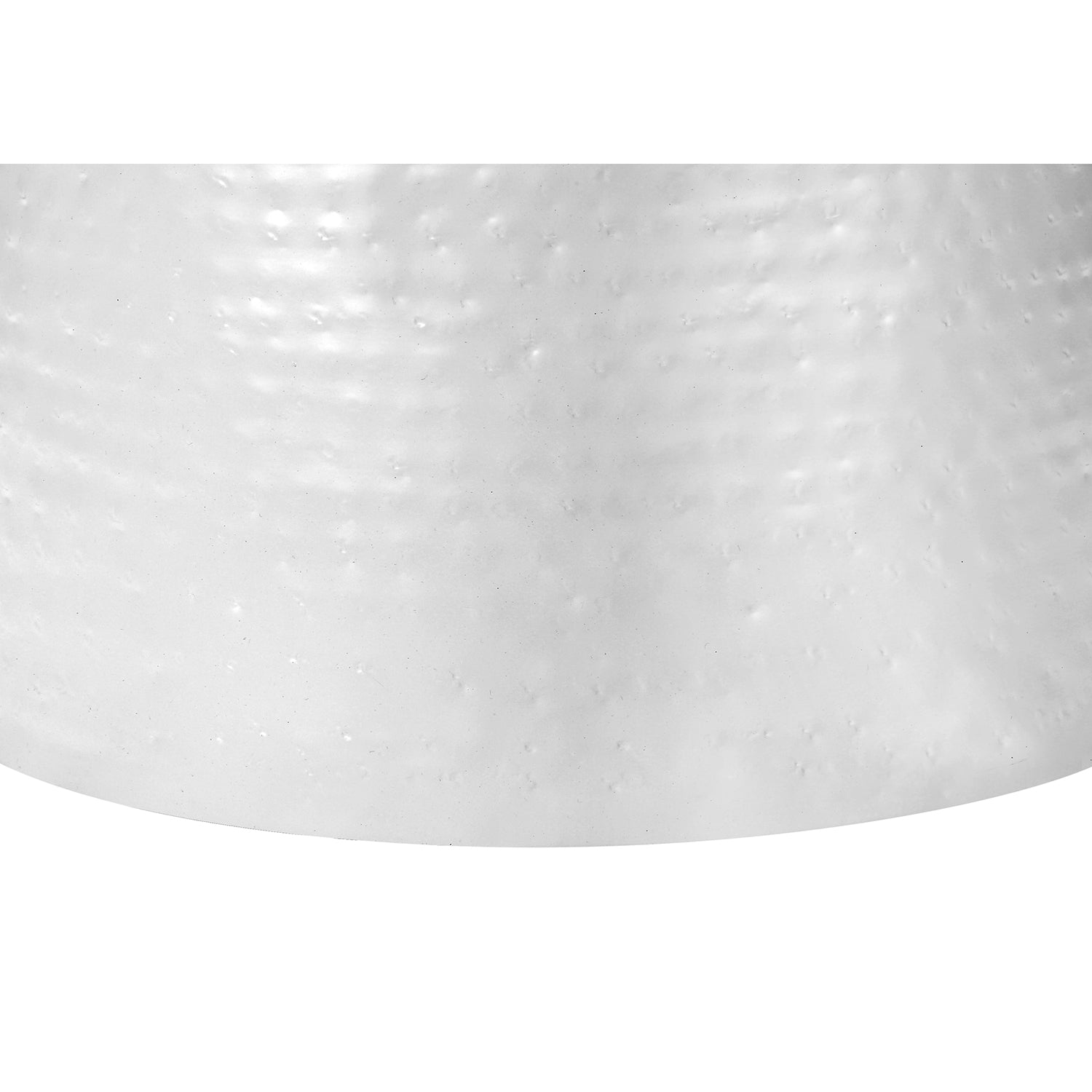 Monarch Specialties I 9317 - Table D'appoint, Tambour, Côté, Bout, Table De Nuit, Lampe, Salon, Chambre À Coucher, Métal Blanc, Contemporain, Moderne - Simple Boutique