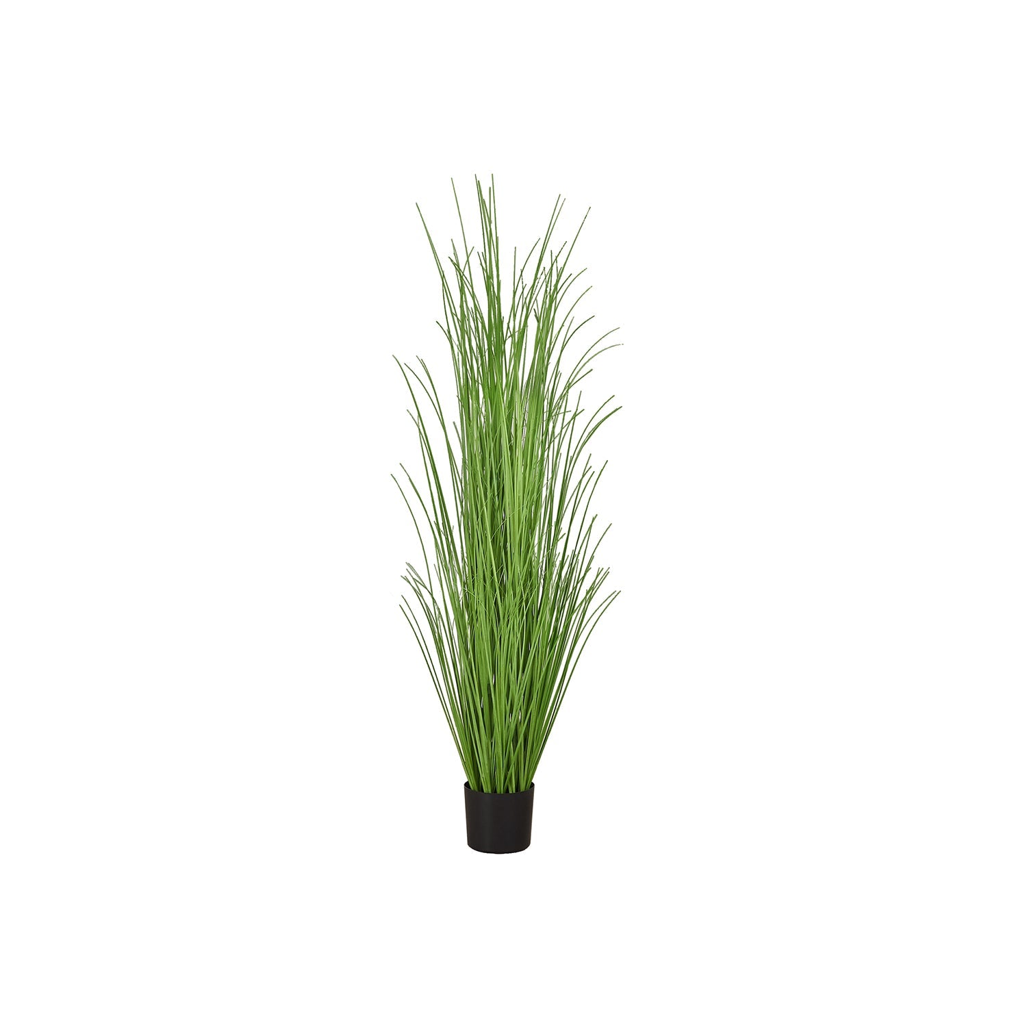 Monarch Specialties I 9565 - Plante Artificielle, 47" De Haut, Arbre D'herbe, Intérieur, Faux, Faux, Étage, Verdure, Mis En Pot, Vraie Touche, Décoratif, Herbe Verte, Pot Noir - Simple Boutique