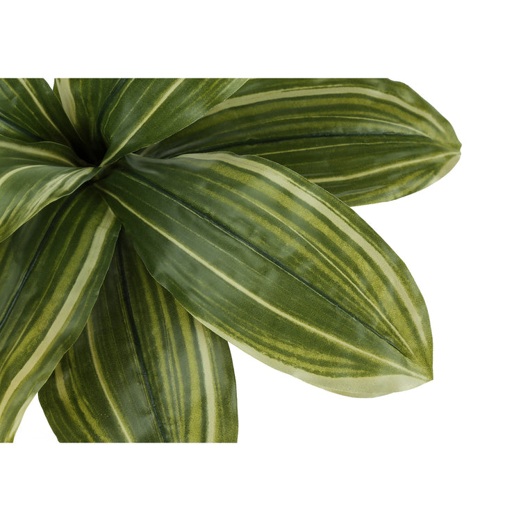 Monarch Specialties I 9573 - Plante Artificielle, 17" De Haut, Dracaena, Intérieur, Faux, Faux, Tableau, Verdure, Mis En Pot, Vraie Touche, Décoratif, Feuilles Vertes, Pot Noir - Simple Boutique