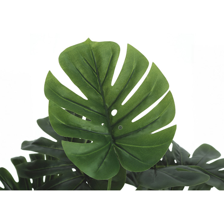 Monarch Specialties I 9576 - Plante Artificielle, 24" De Haut, Monstera, Intérieur, Faux, Faux, Tableau, Verdure, Mis En Pot, Vraie Touche, Décoratif, Feuilles Vertes, Pot Noir - Simple Boutique