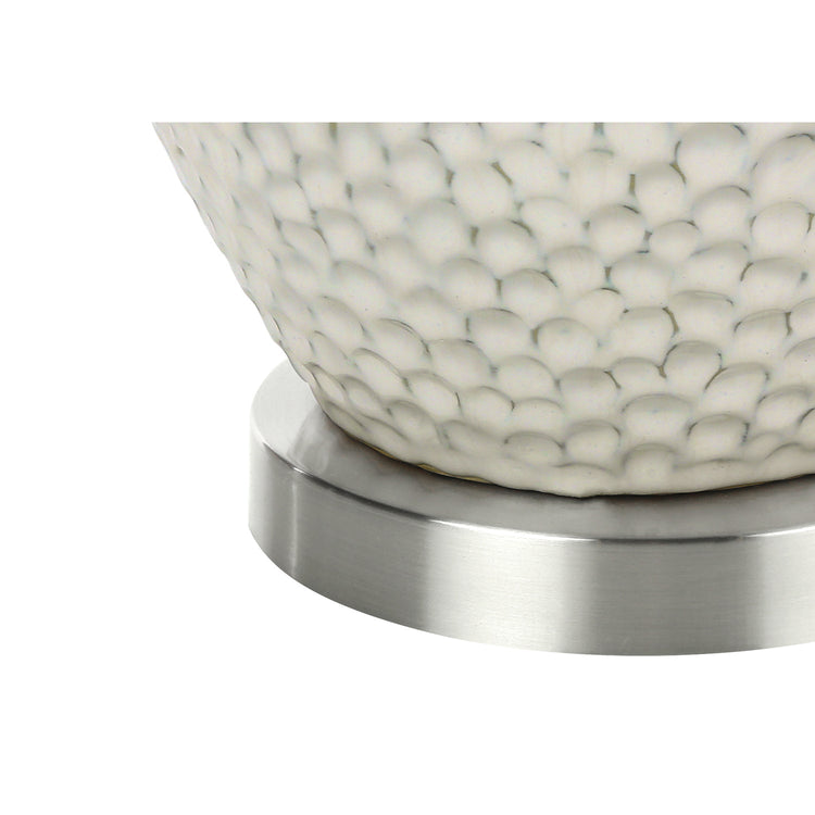 Monarch Specialties I 9607 - Luminaire, 28"H, Lampe De Table, Crème, Abat-jour Ivoire / Crème, Contemporain - Simple Boutique