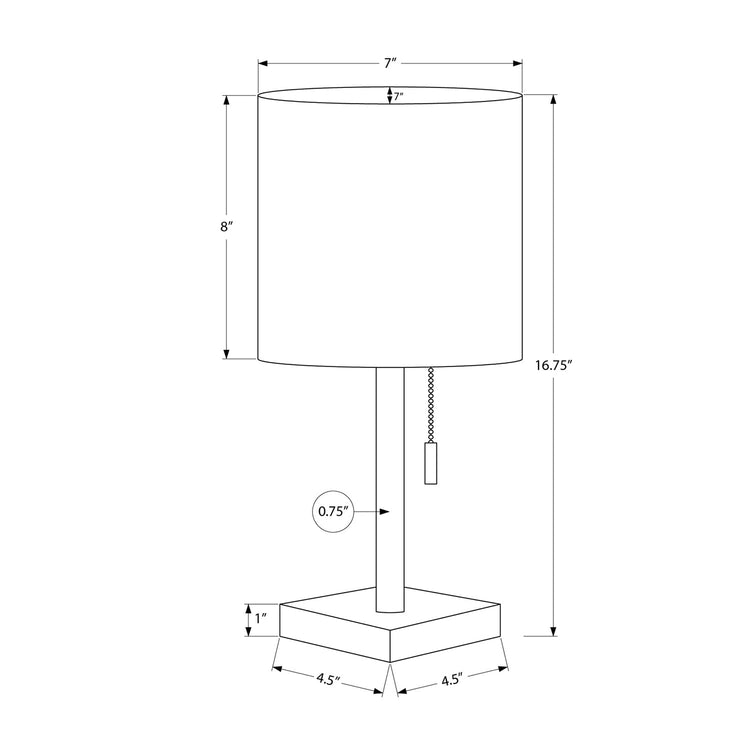 Monarch Specialties I 9649 - Luminaire, Ensemble De 2, 17"H, Lampe De Table, Port Usb Inclus, Abat-jour Ivoire / Crème, Contemporain - Simple Boutique