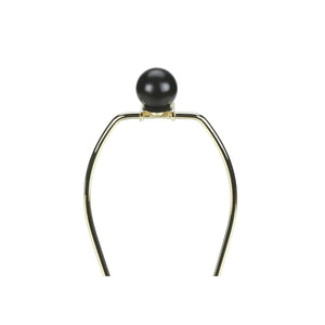 Monarch Specialties I 9708 - Luminaire, 22"H, Lampe De Table, Céramique Noire, Abat-jour Ivoire / Crème, Transitionnel - Simple Boutique