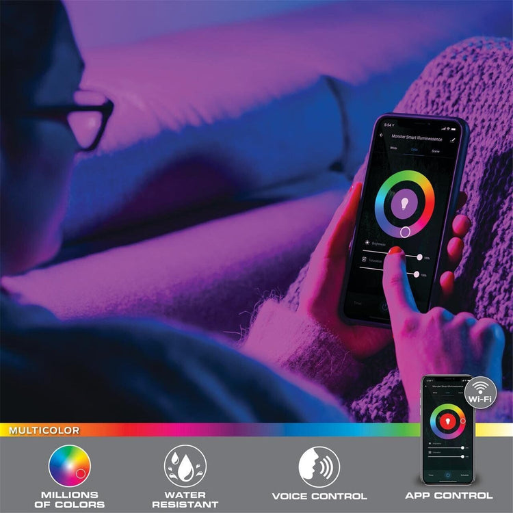 Monster - Bande de Lumiere LED avec Réaction Sonore, Longeur de 5 Metres - Simple Boutique