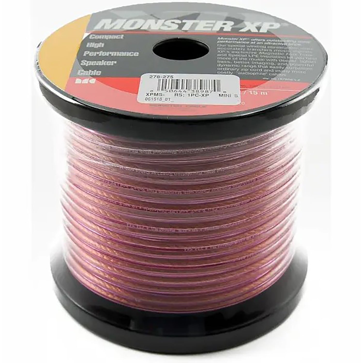 Monster XP - Câble de Haut-Parleur Haut Performance à 2 Conducteurs, 16AWG, Longueur de 30 Pieds - Simple Boutique