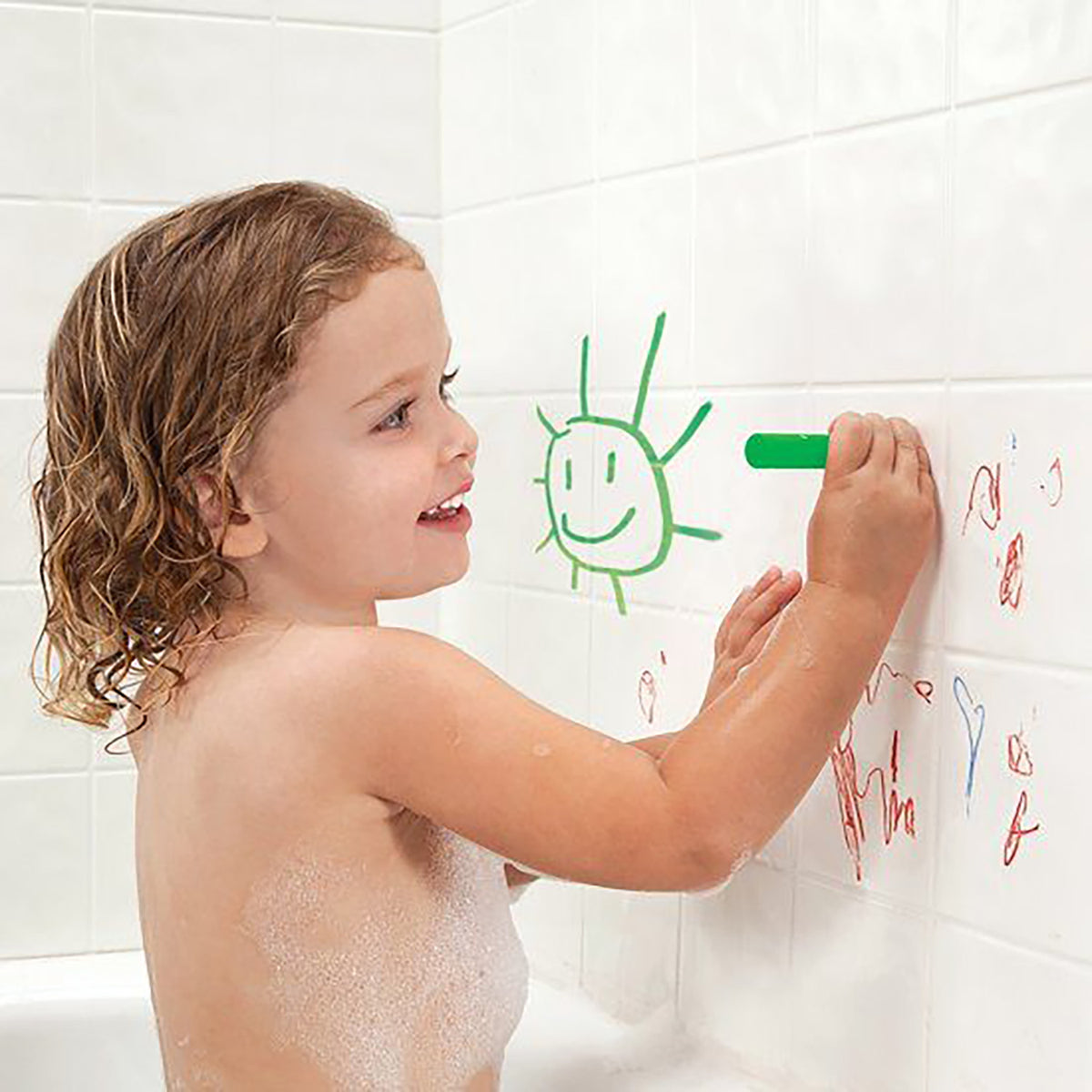 Munchkin Crayons de Bain Non Toxiques pour Enfants, 5 Couleurs - Simple Boutique