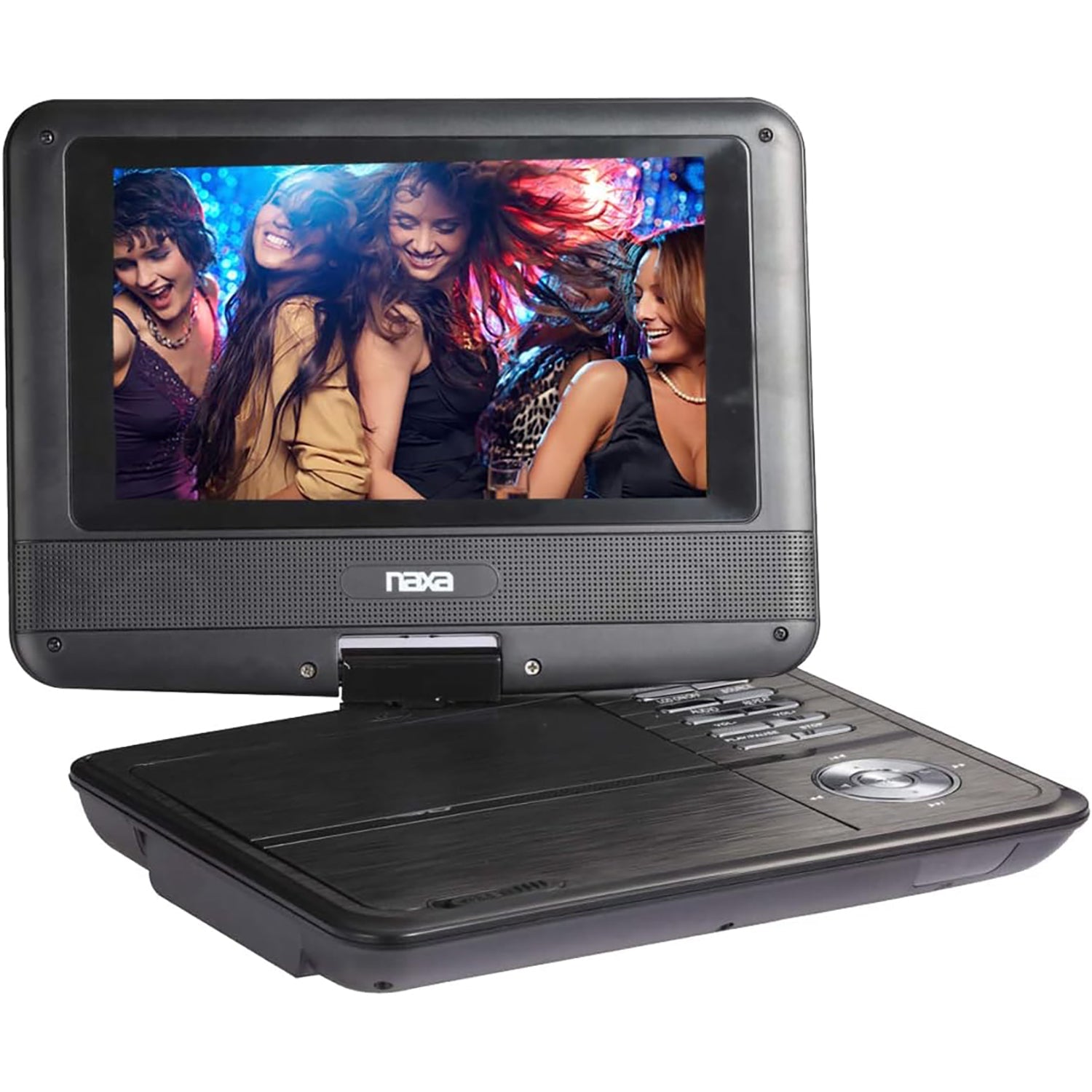Naxa - Lecteur DVD Portable Avec Écran LCD Rotatif de 7", Noir - Simple Boutique