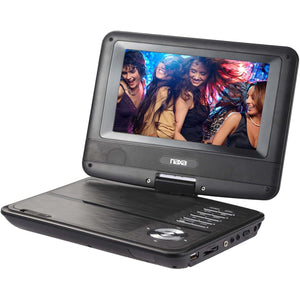Naxa - Lecteur DVD Portable Avec Écran LCD Rotatif de 7", Noir - Simple Boutique