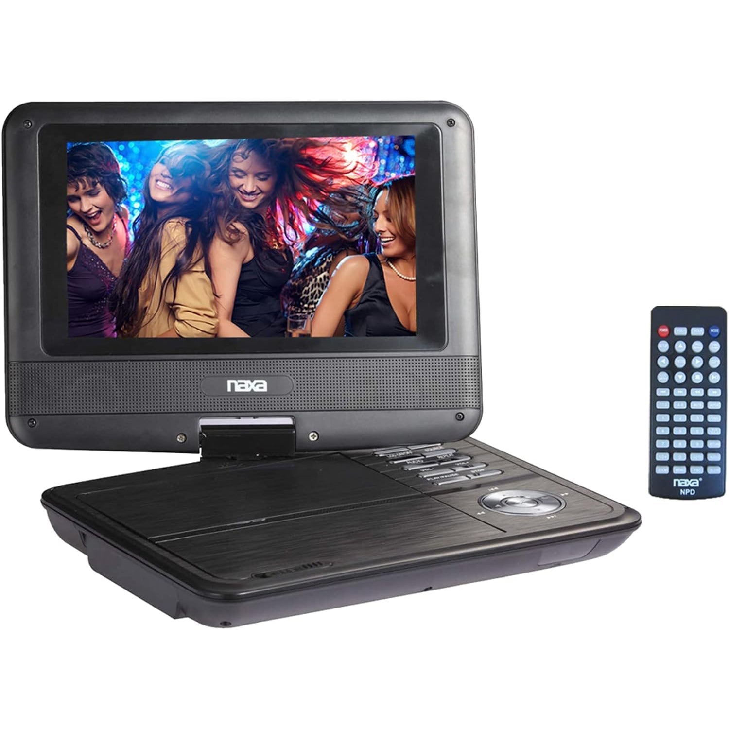Naxa - Lecteur DVD Portable Avec Écran LCD Rotatif de 7", Noir - Simple Boutique