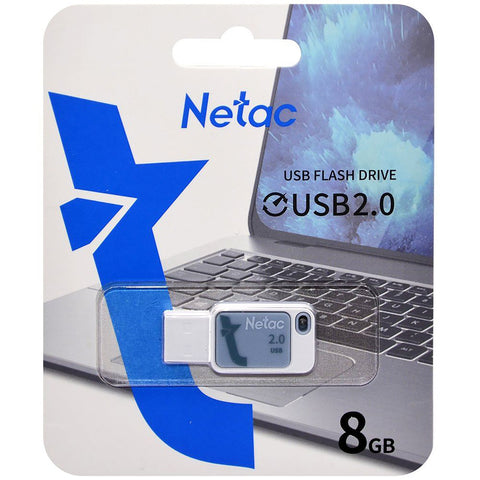 Netac - Clé USB 2.0, 5GB/s, Capacité de 8GO, Bleu
