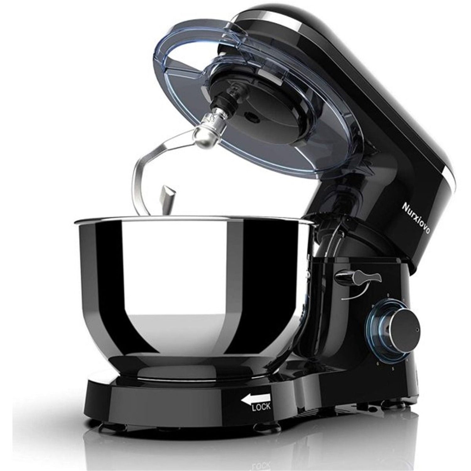 Nurxiovo - Mélangeur sur Pied 6.5QT à 6 Vitesses, 660 Watts, Noir - Simple Boutique