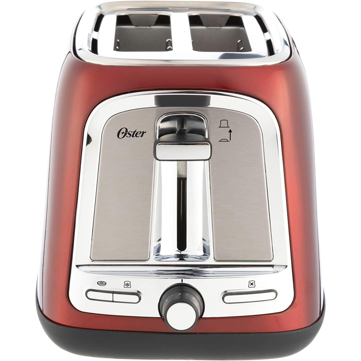 Oster - Grille-Pain à Deux Tranches avec Fente Extra-Large, Rouge - Simple Boutique