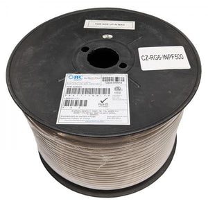 PPC PerfectFlex Câble Coaxial RG6 Intérieur 18 AWG, FT4, Blanc, Bobine de 500 pieds - Simple Boutique