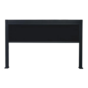 Panneau Rétractable pour Pergola Luméa ou Mélia, Côté 10', Noir - Simple Boutique
