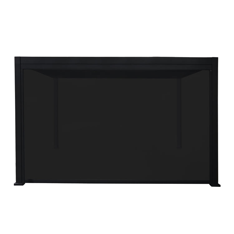 Panneau Rétractable pour Pergola Luméa ou Mélia, Côté 13', Noir - Simple Boutique