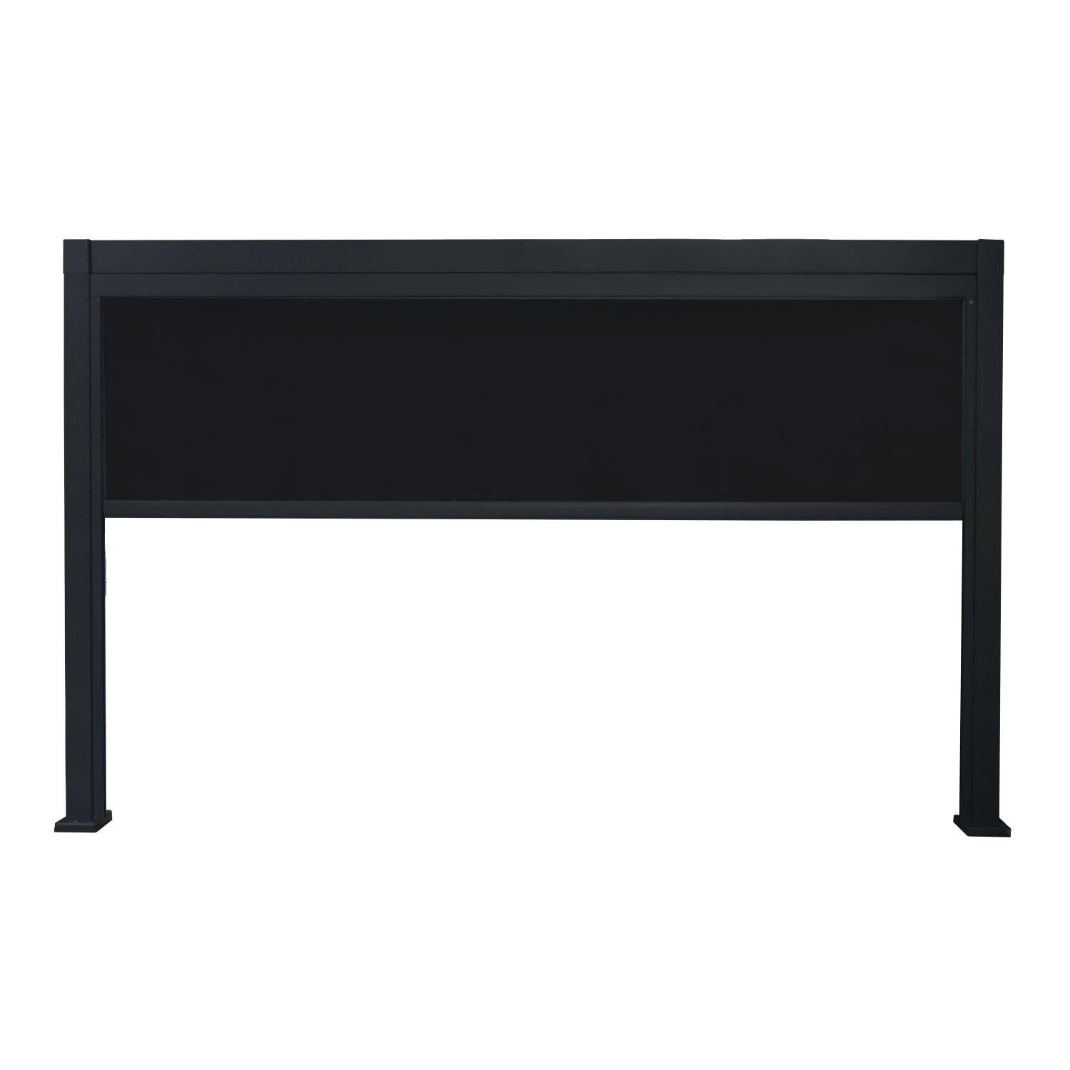 Panneau Rétractable pour Pergola Luméa ou Mélia, Côté 13', Noir - Simple Boutique