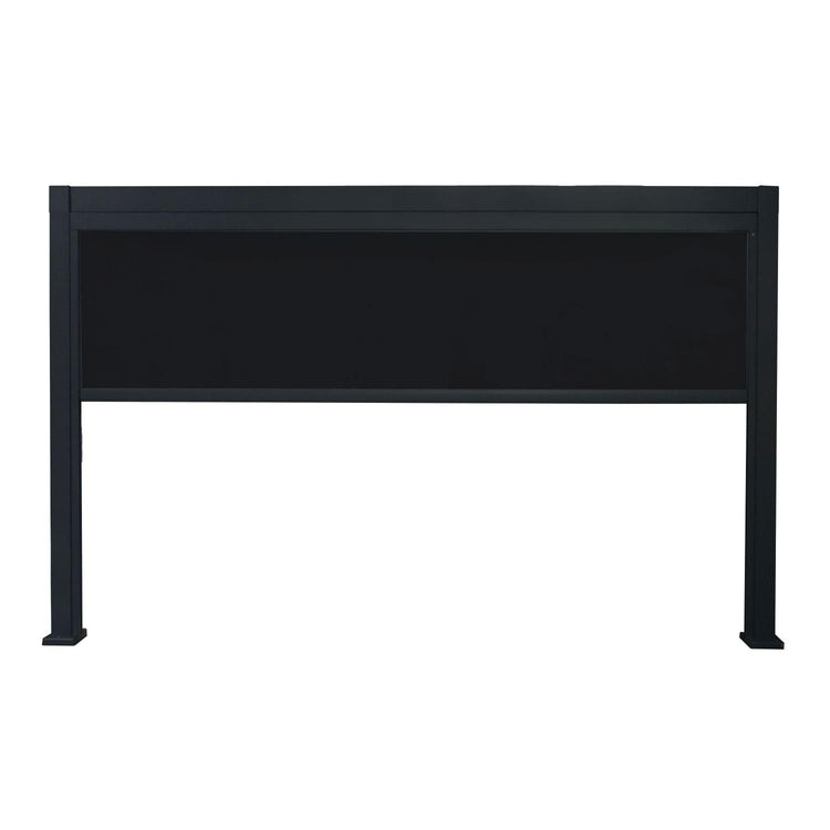 Panneau Rétractable pour Pergola Luméa ou Mélia, Côté 13', Noir - Simple Boutique