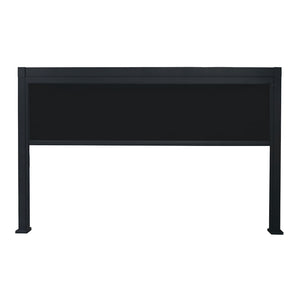 Panneau Rétractable pour Pergola Melia, Côté 10', Noir - Simple Boutique