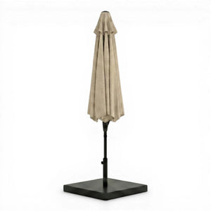 Parasol extérieur 8' Sunset, inclinable avec manivelle, beige - Simple Boutique