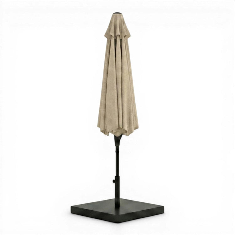 Parasol extérieur 8' Sunset, inclinable avec manivelle, beige - Simple Boutique