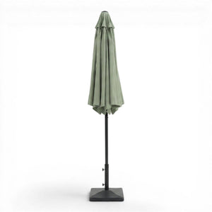 Parasol extérieur 8' Sunset, inclinable avec manivelle, menthe - Simple Boutique