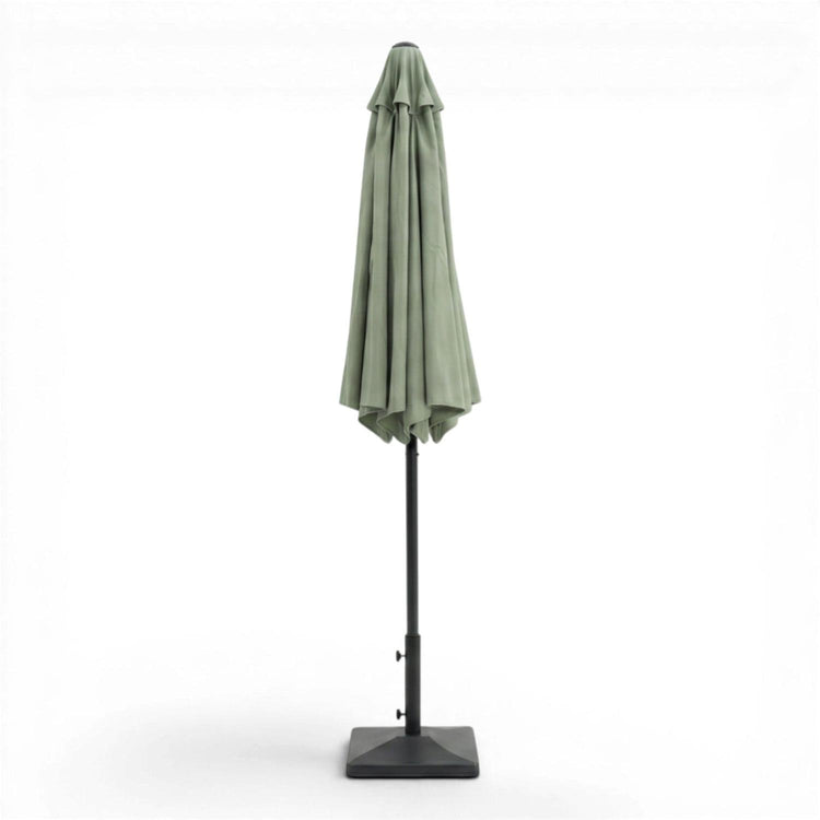 Parasol extérieur 8' Sunset, inclinable avec manivelle, menthe - Simple Boutique