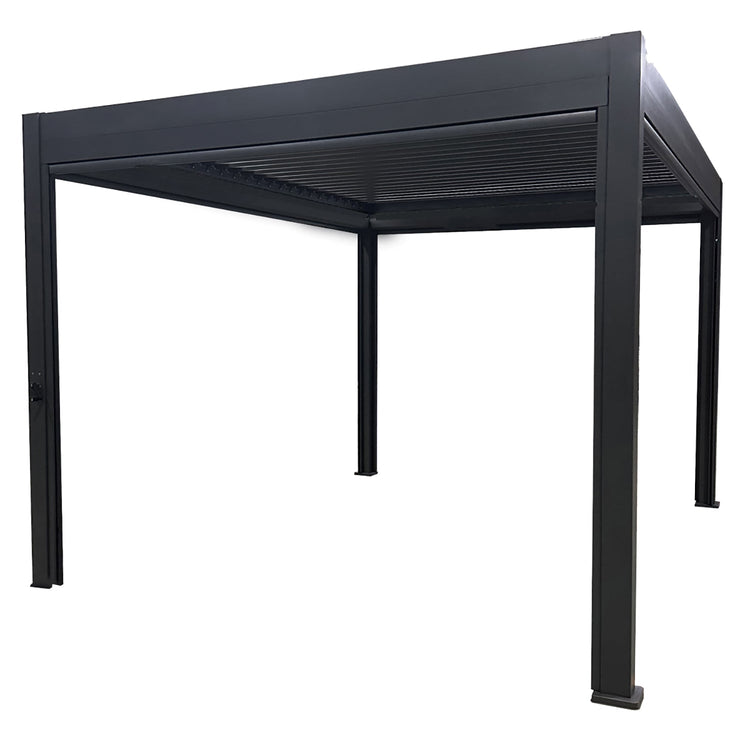 Pergola 10' x 13' Louvre Glendale, Cadre en Aluminium Résistant à la Rouille - Simple Boutique