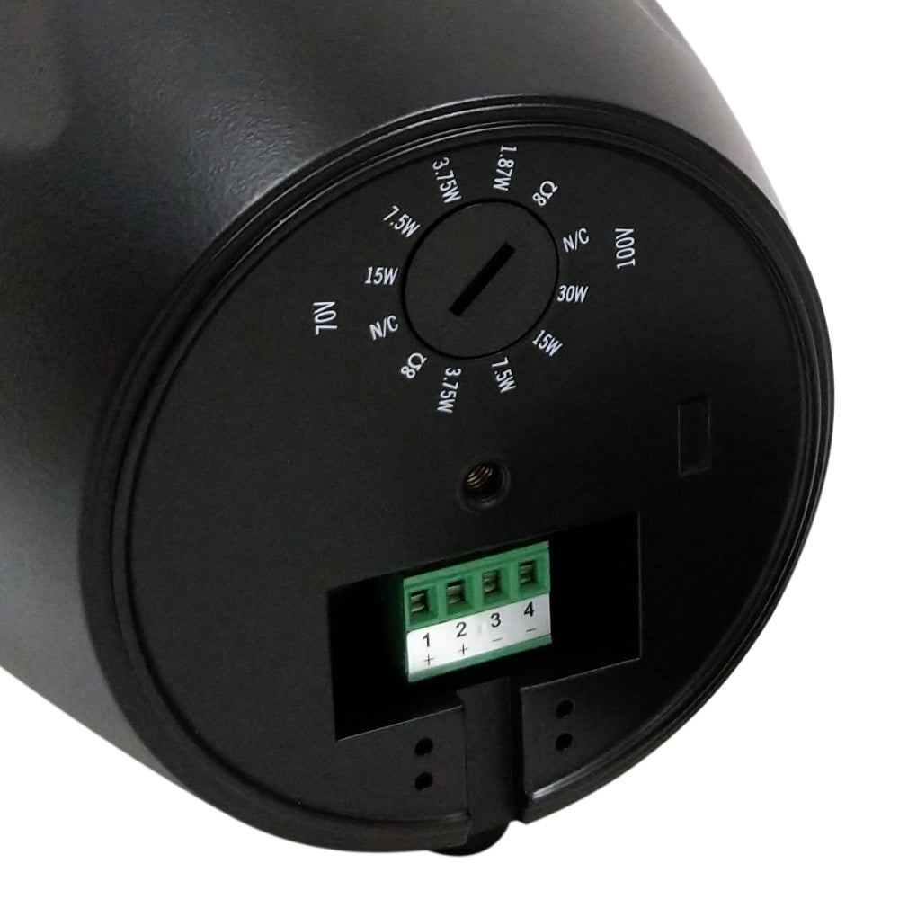 Phantom Haut-parleur Suspendu 5.25 pouces - 70V/100v ou 8 Ohms 60W Max (paire) - Noir - Simple Boutique